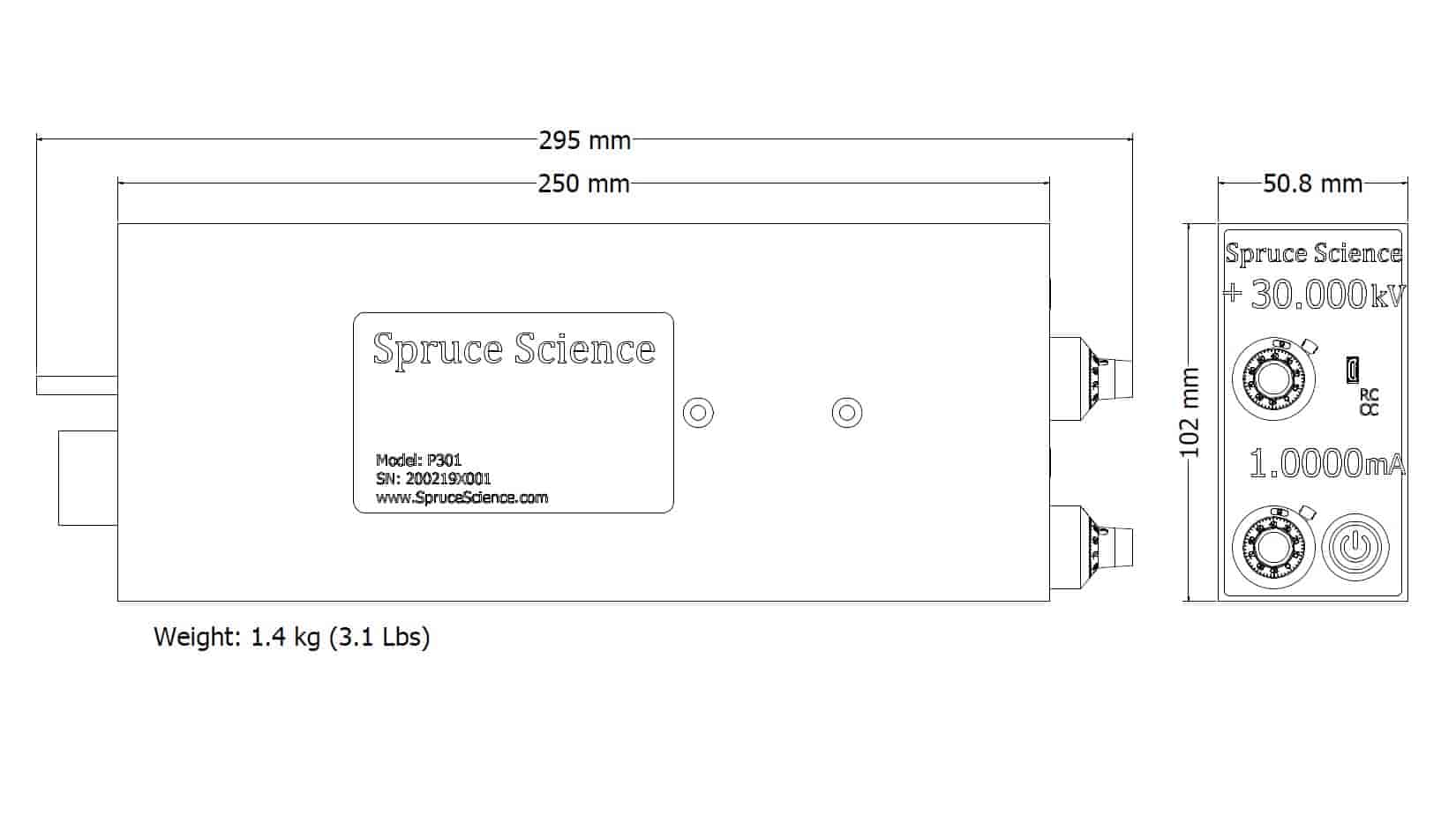 Lab Mate High Voltage Power Supply Superior 30 kV